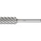 Pferd Carbide Bur - Cylind. Plain End, INOX Cut - 1/2" x 1" x 1/4" Shank - SA-5 24107 - alternate 1